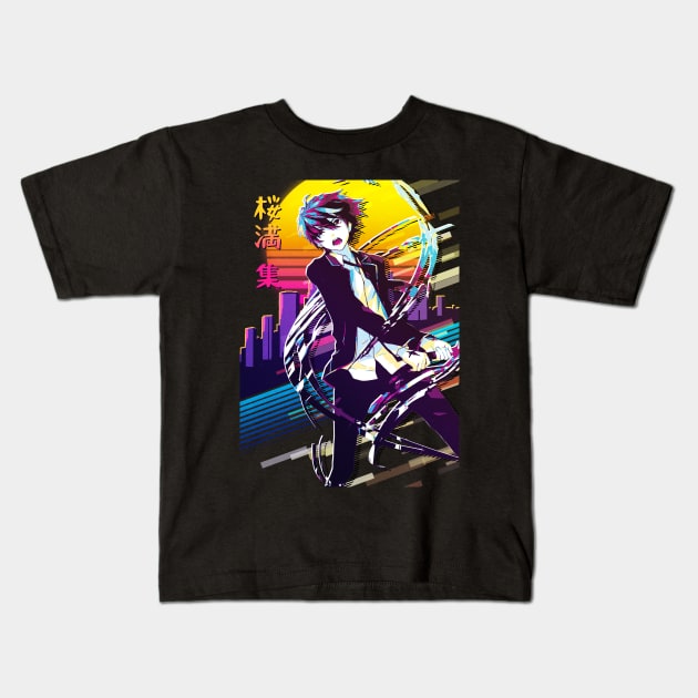 Guilty Crown - Shu Ouma Kids T-Shirt by 80sRetro